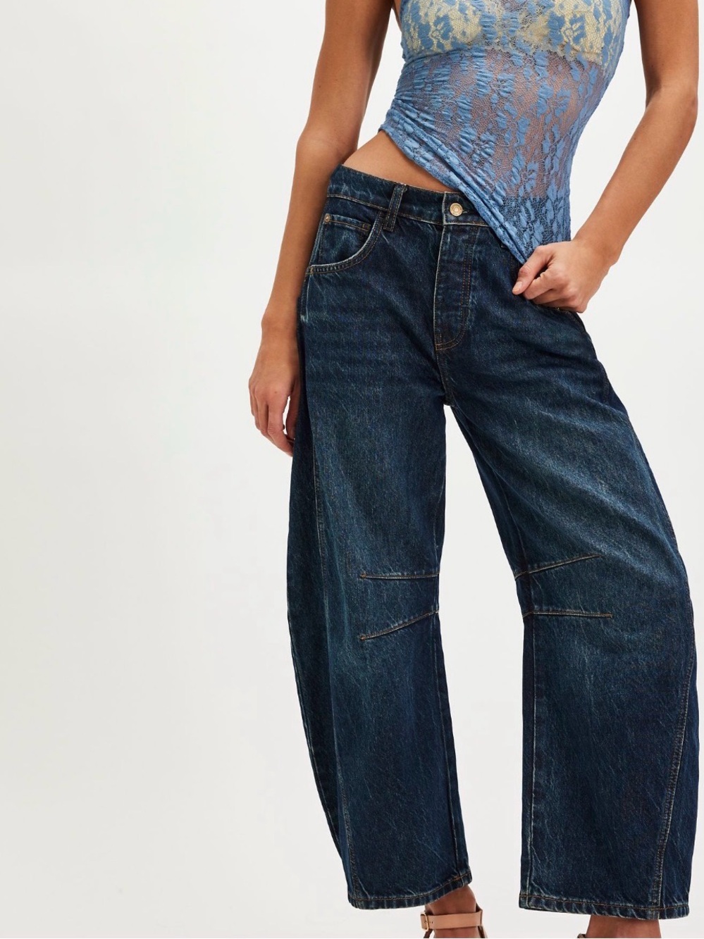 FP Good Luck Barrel Jeans